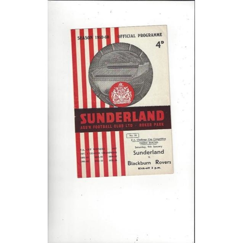 Sunderland Home Football Programmes