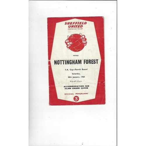 Sheffield United Home Football Programmes