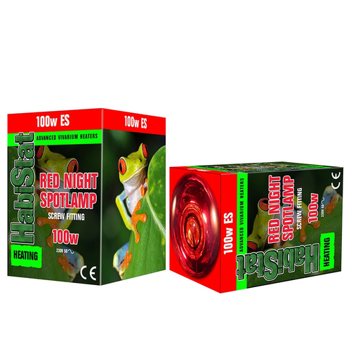 HabiStat Red Night Spot Lamp, Screw, 100 Watt