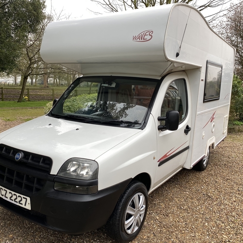 Nu Venture Waves Camper Van Motorhome 4 Berth 2003 (53)reg Fiat Doblo 1.9 JTD 51823 Miles