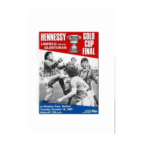 Northern Ireland Cup / Gold Cup Finals Football Programmes