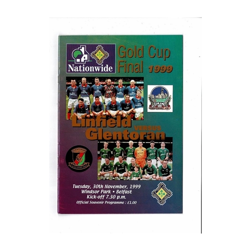 Northern Ireland Cup / Gold Cup Finals Football Programmes