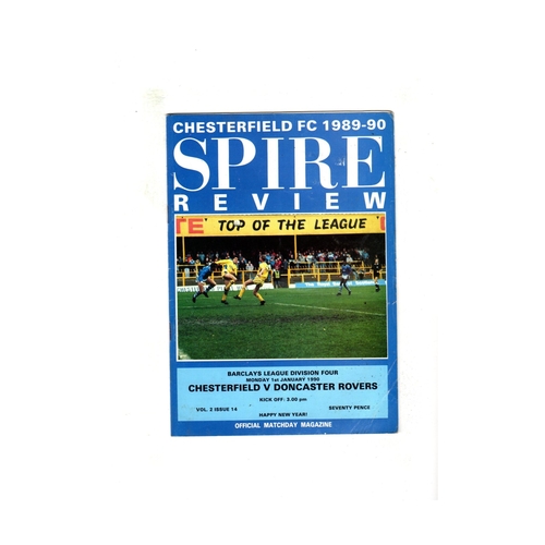 Chesterfield Home Football Programmes