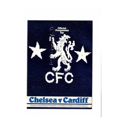Cardiff City Away Football Programmes