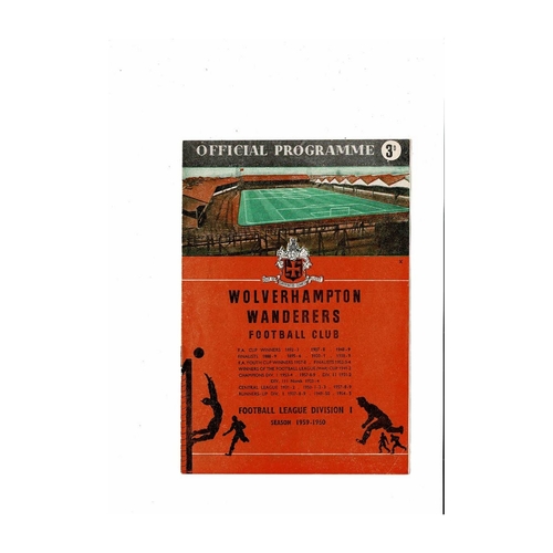 Wolverhampton Wanderers Home Football Programmes