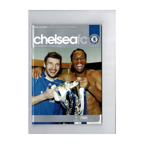 Chelsea v Porto Champions League Football Programme 2006/07