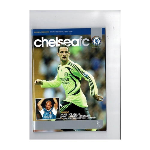 Chelsea v Rosenborg Champions League Football Programme 2007/08