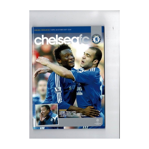 Chelsea v Schalke 04 Champions League Football Programme 2007/08