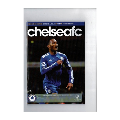 Chelsea v Inter Milan Champions League Football Programme 2009/10