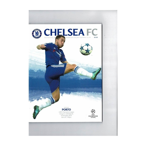 Chelsea v Porto Champions League Football Programme 2015/16