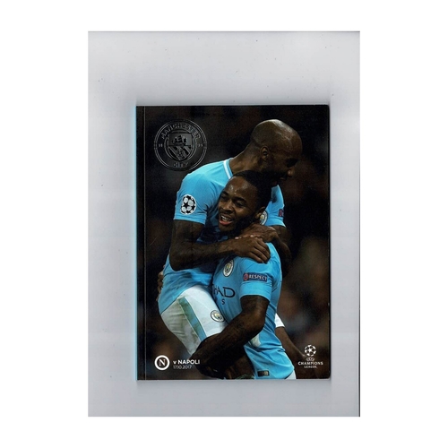 Manchester City v Napoli Champions League Programme 2017/18