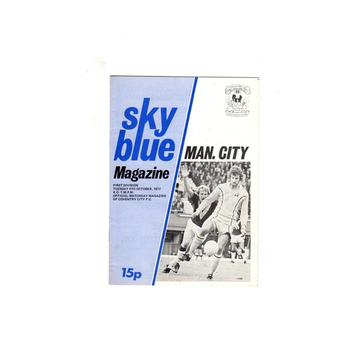 Coventry City Home Football Programmes