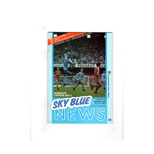 Coventry City Home Football Programmes