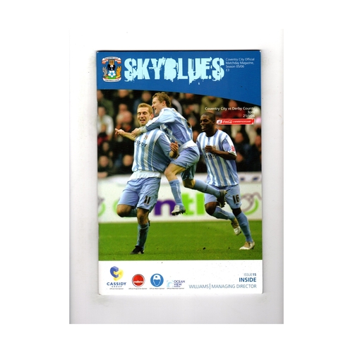 Coventry City Home Football Programmes