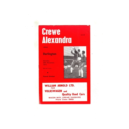Crewe Alexandra Home Football Programmes
