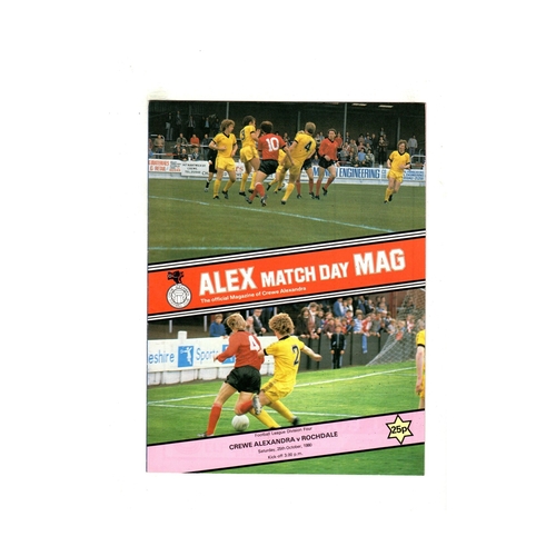 Crewe Alexandra Home Football Programmes