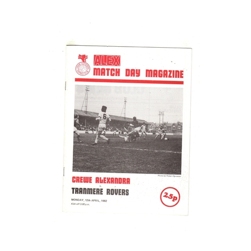 Crewe Alexandra Home Football Programmes