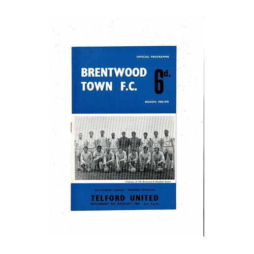 Brentwood Town Home Football Programmes