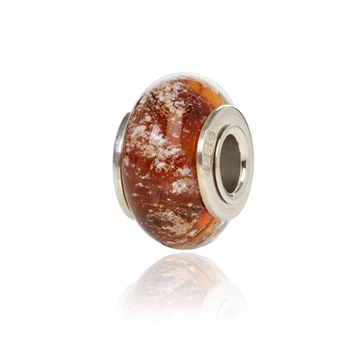Amber Cremation Glass Charm Ashes Glass Charm Beads Ashes to