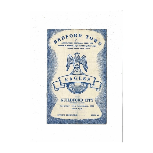 Bedford Town Home Football Programmes