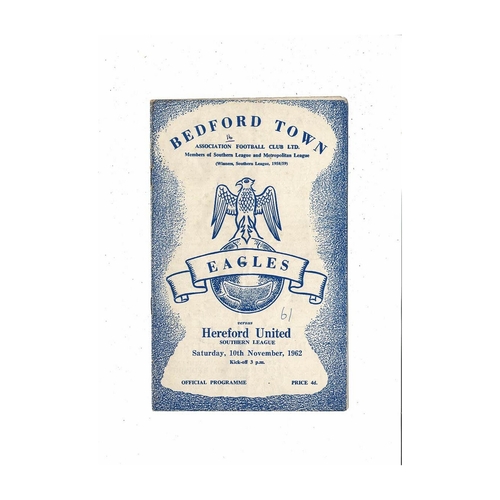 Bedford Town Home Football Programmes
