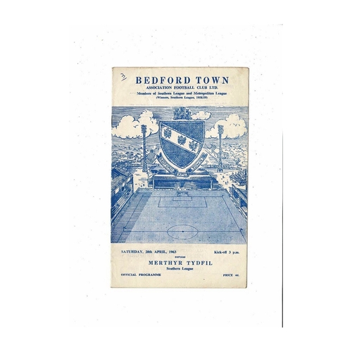Bedford Town Home Football Programmes