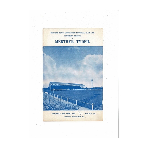 Bedford Town Home Football Programmes