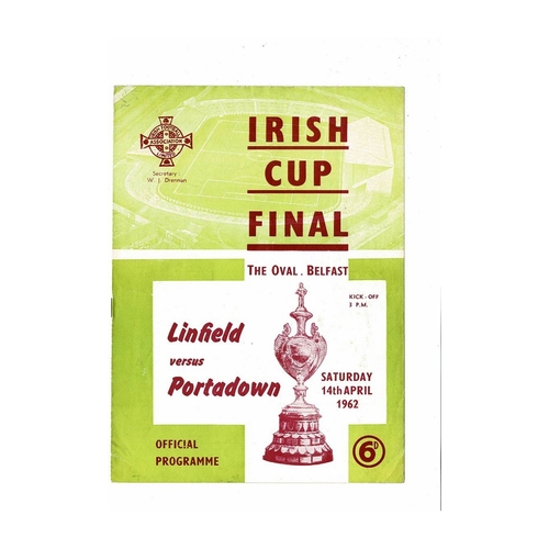 Northern Ireland Cup / Gold Cup Finals Football Programmes