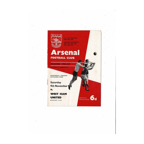 West Ham United Away Football Programmes