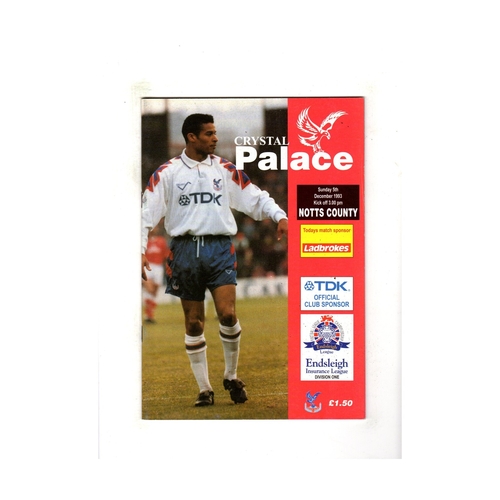 Notts County Away Football Programmes