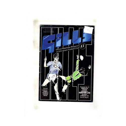 Hereford United Away Football Programmes