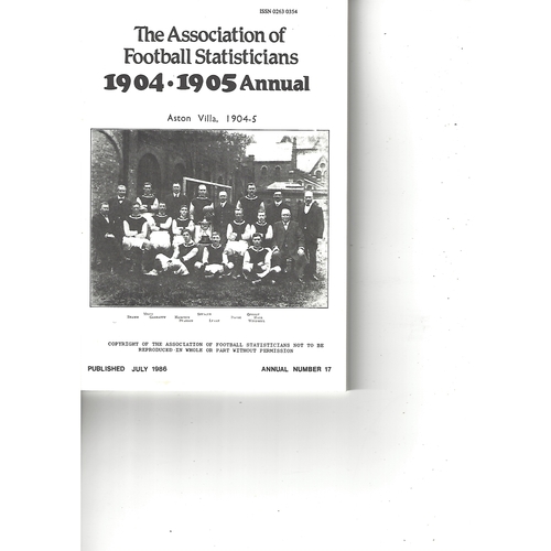 Football Statisticians Annuals