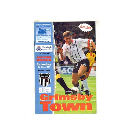 Southend United Away Football Programmes