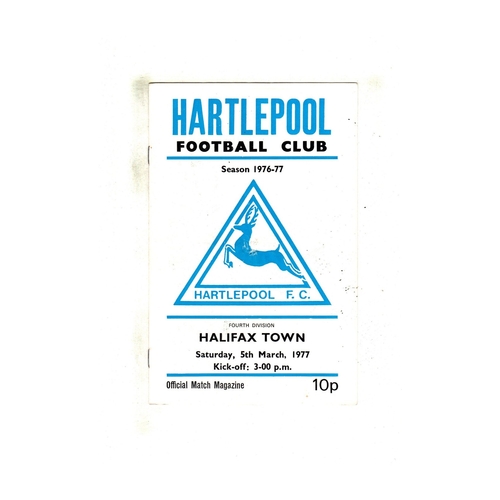 Halifax Town Away Football Programmes