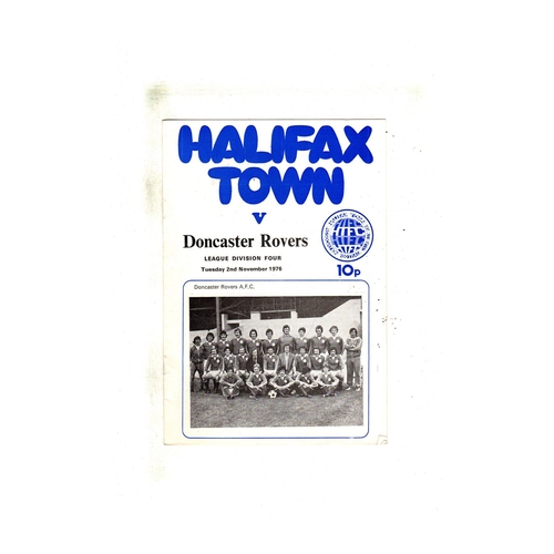 Halifax Town Home Football Programmes