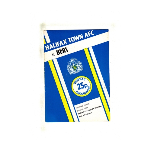 Halifax Town Away Football Programmes