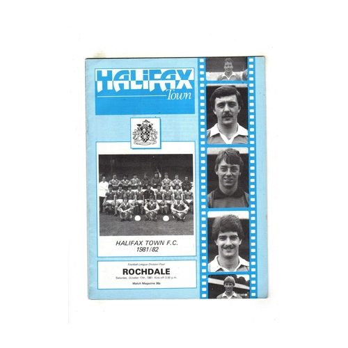 Rochdale Away Football Programmes