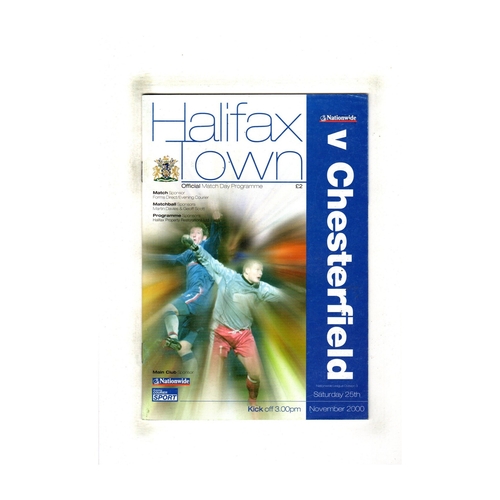 Halifax Town Home Football Programmes