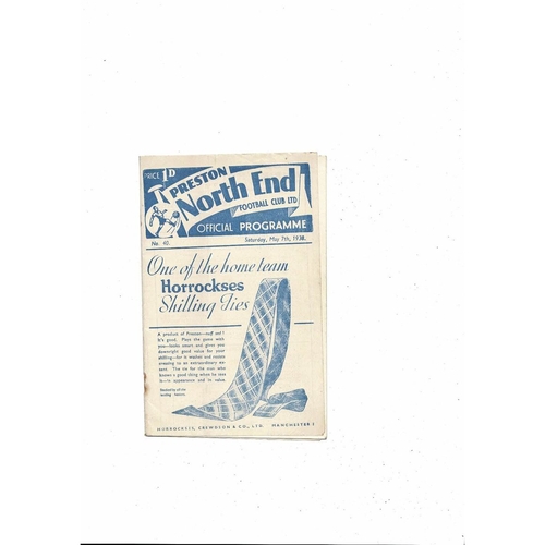 Preston North End Home Football Programmes