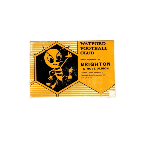 Watford Home Football Programmes