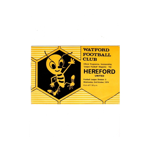 Hereford United Away Football Programmes