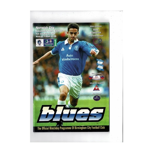 Norwich City Away Football Programmes