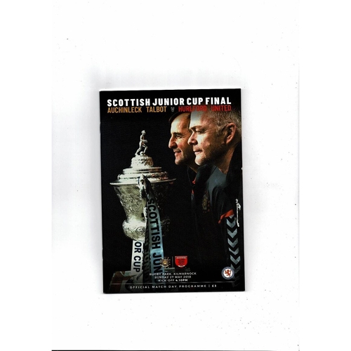 Scottish Junior Cup Final / Semi Final Football Programmes