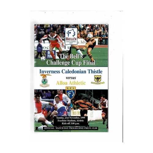 Scottish Challenge Cup Final Football Programme