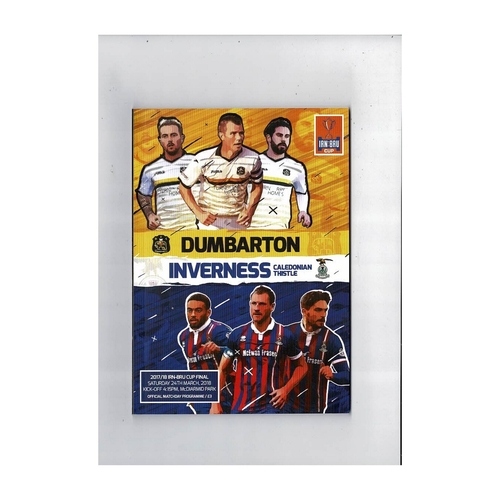 Scottish Challenge Cup Final Football Programme