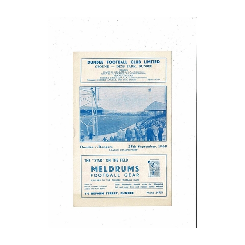 Dundee Football Programmes