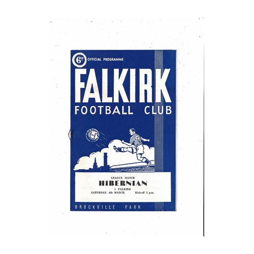 Falkirk Football Programmes