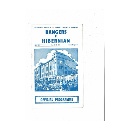 Rangers Football Programmes