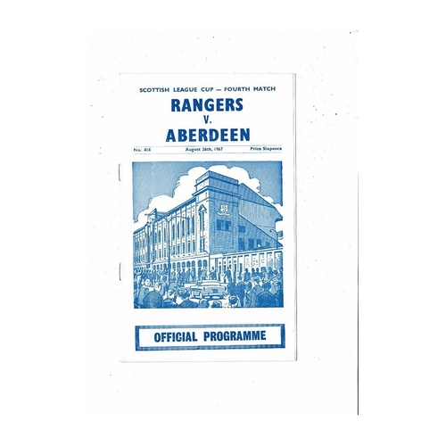 Rangers Football Programmes