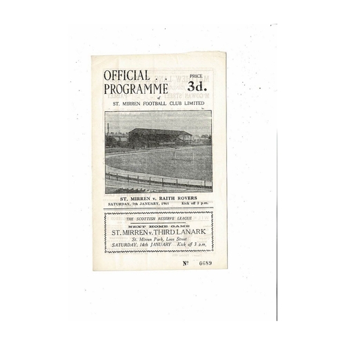 Raith Rovers Football Programmes